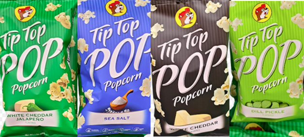 Tip Top Pop Popcorn - 4 flavors