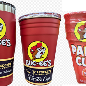 Set of 3 different Buc-ees drinkware