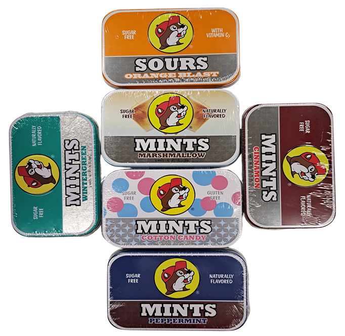 Picture of 6 tinned Buc-ees mints