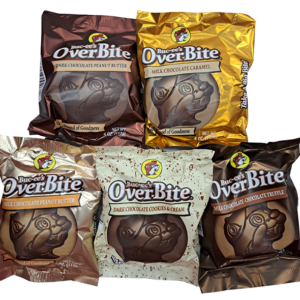 Picture of 5 flavors of Buc-ees OverBites