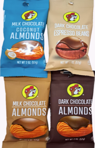 Wonderful chocolate flavored almonds and espresso beans