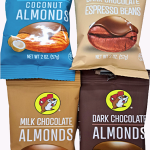 Wonderful chocolate flavored almonds and espresso beans