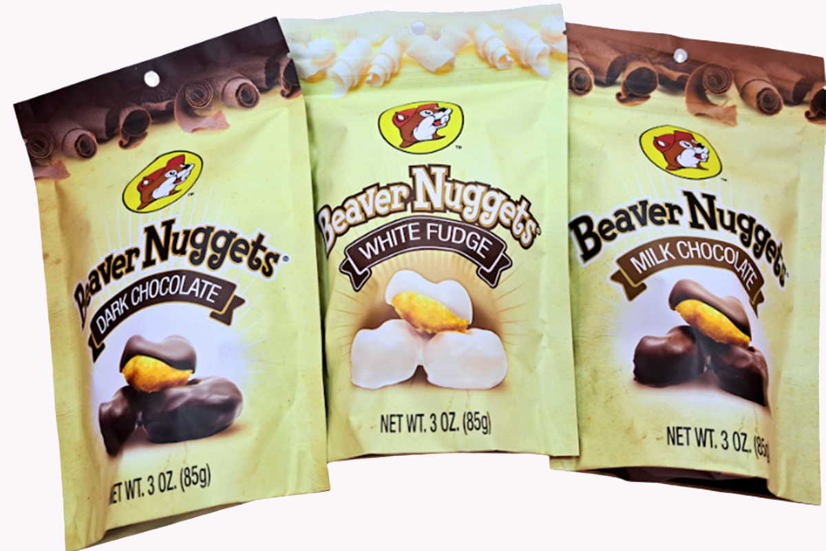 Nuggets in dark chocolate, white chocolate or milk chocolate