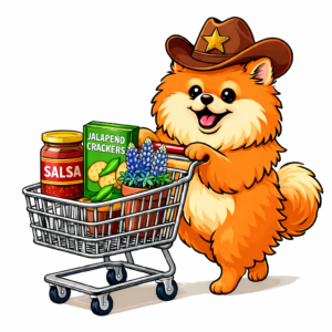 Sheriff Rocco shopping his favorite HEB products